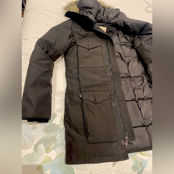 Xs black tna winter coat with hood - Picture 6 of 10